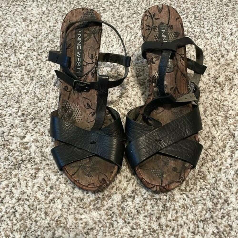 Nine West Leather Heeled Sandals